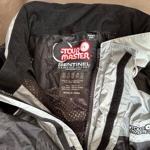Tour Master Sentinel Rainsuit Jacket - Black and Gray